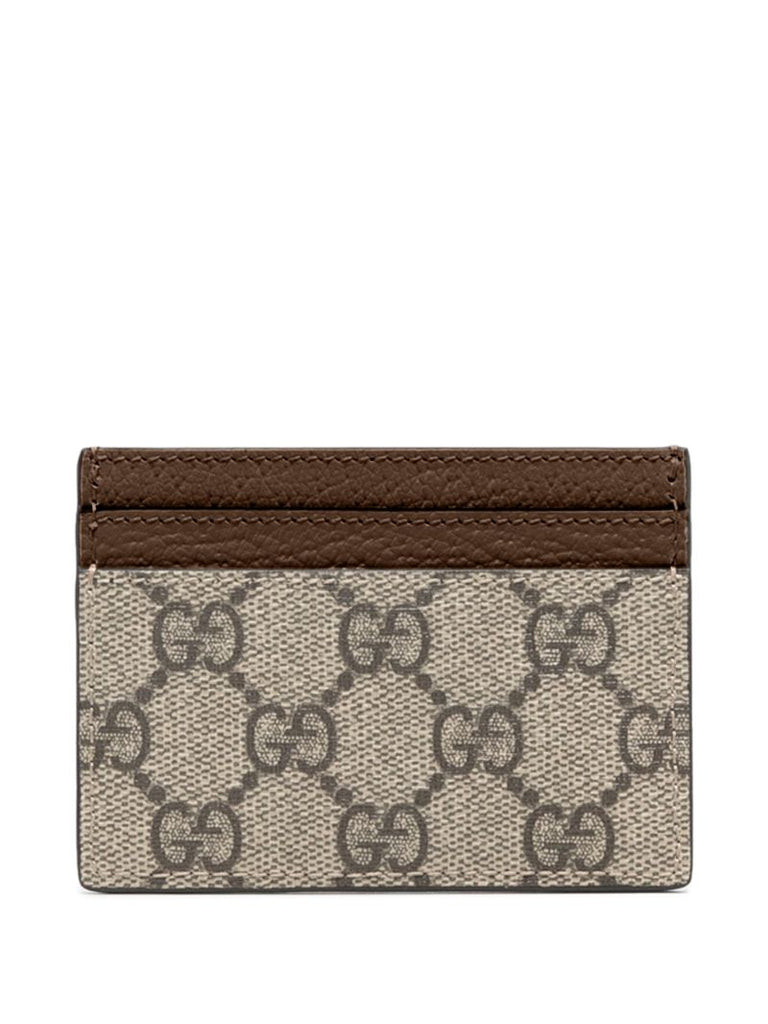 Brown Ophidia Gg Supreme Card Holder