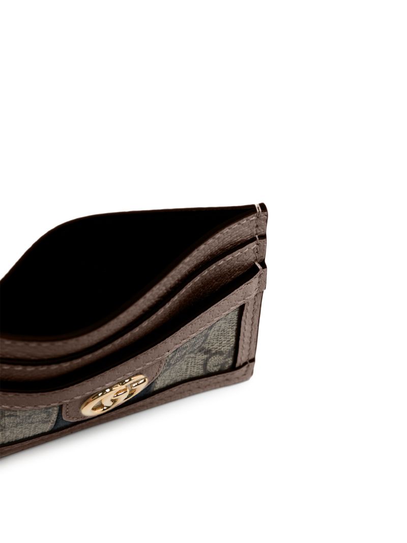 Brown Ophidia Gg Supreme Card Holder