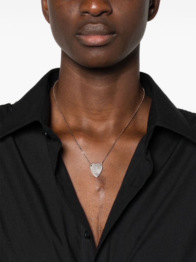 Sterling Silver Heart Pendant Necklace
