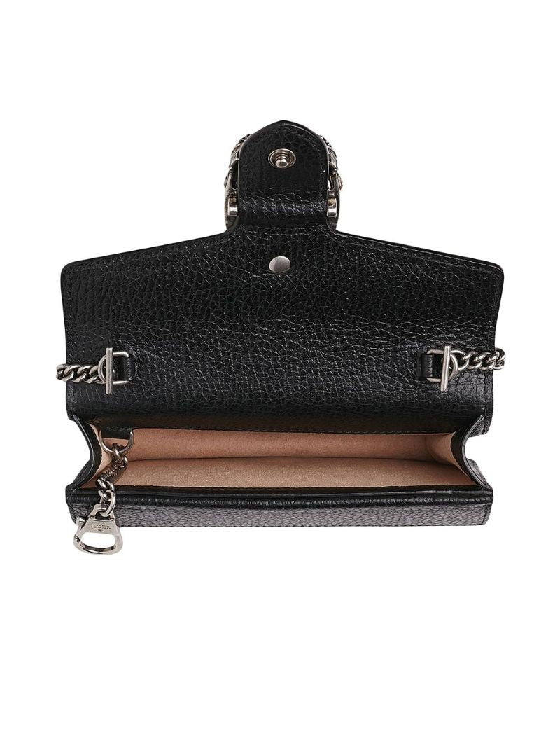 Black Dionysus Mini Leather Shoulder Bag