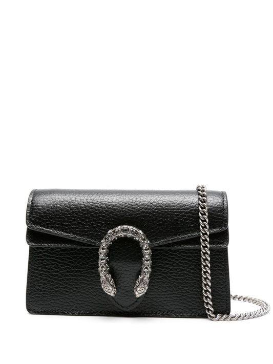 Black Dionysus Mini Leather Shoulder Bag