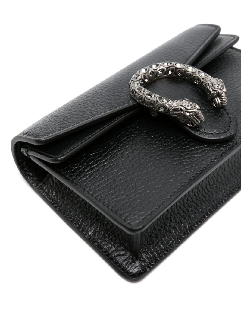 Black Dionysus Mini Leather Shoulder Bag