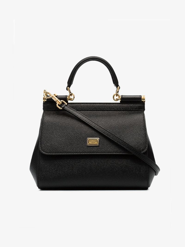 Black Sicily Small Leather Bag
