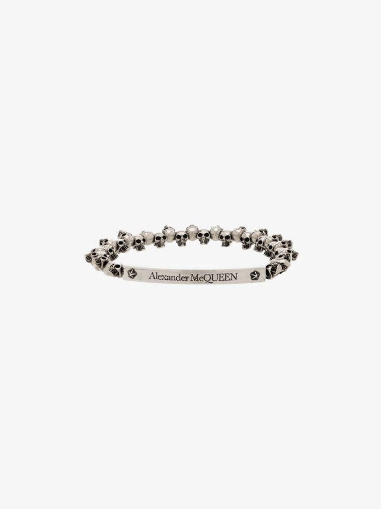 Silver Tone Mini Skull Bracelet