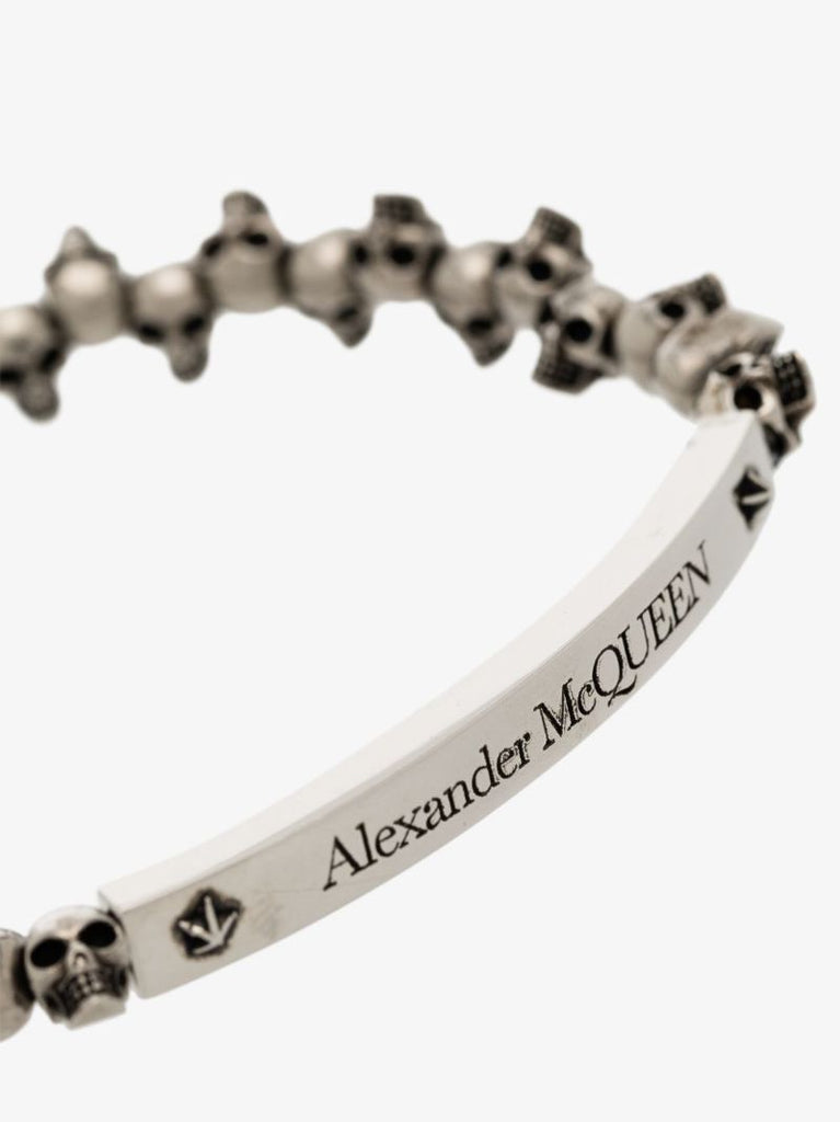 Silver Tone Mini Skull Bracelet