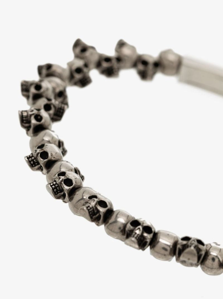 Silver Tone Mini Skull Bracelet