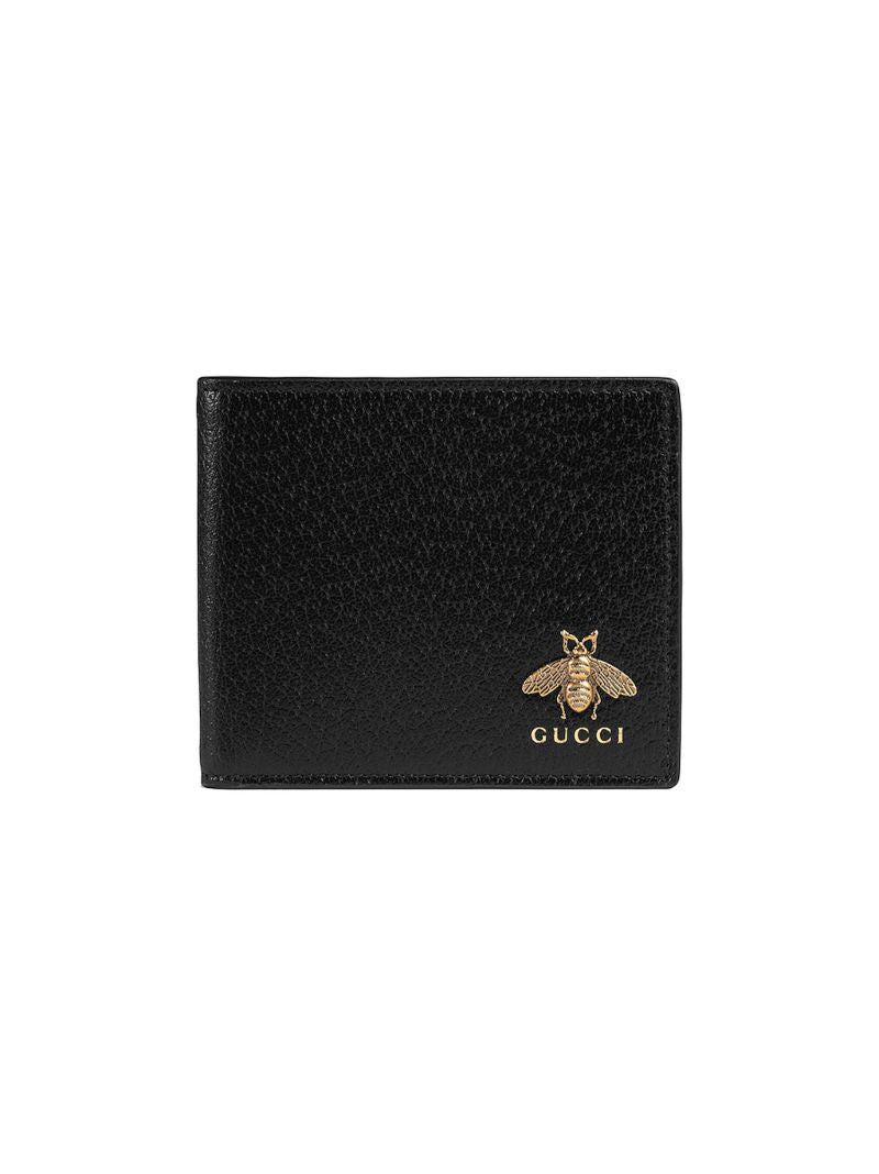 Black Animalier Leather Wallet