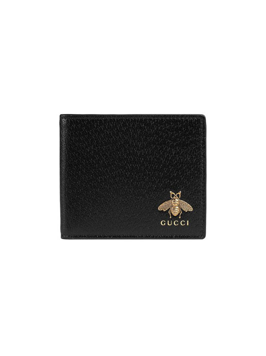 Black Animalier Leather Wallet