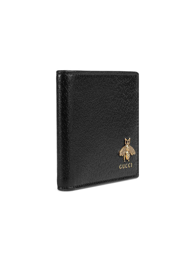 Black Animalier Leather Wallet