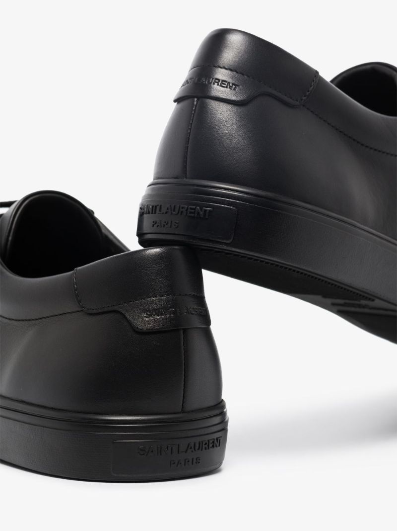 Black Andy Leather Low-top Sneakers