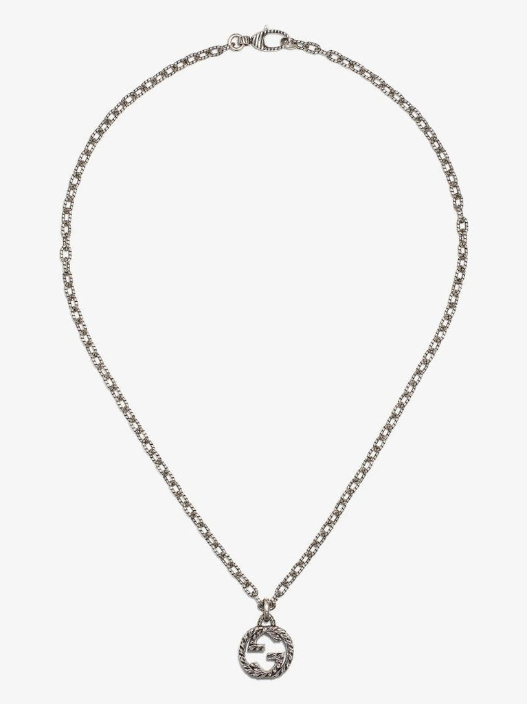 Sterling Silver Interlocking G Pendant Necklace