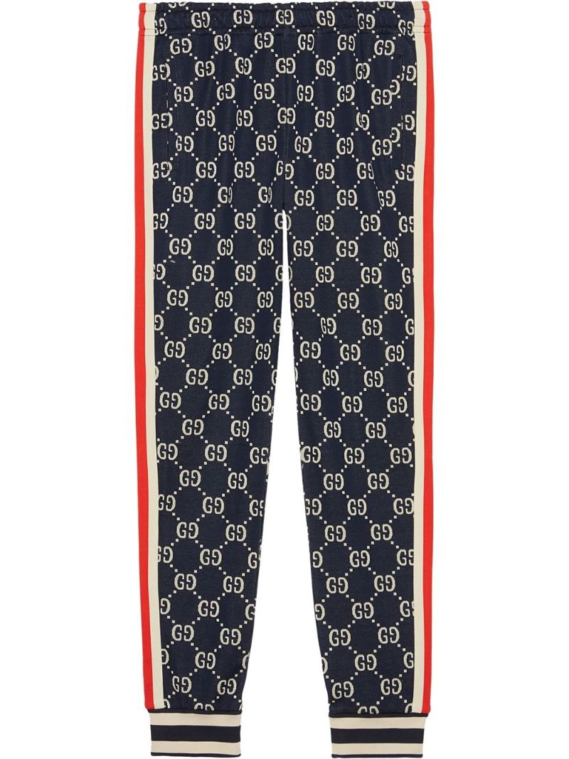 Blue Gg Supreme Cotton Track Pants