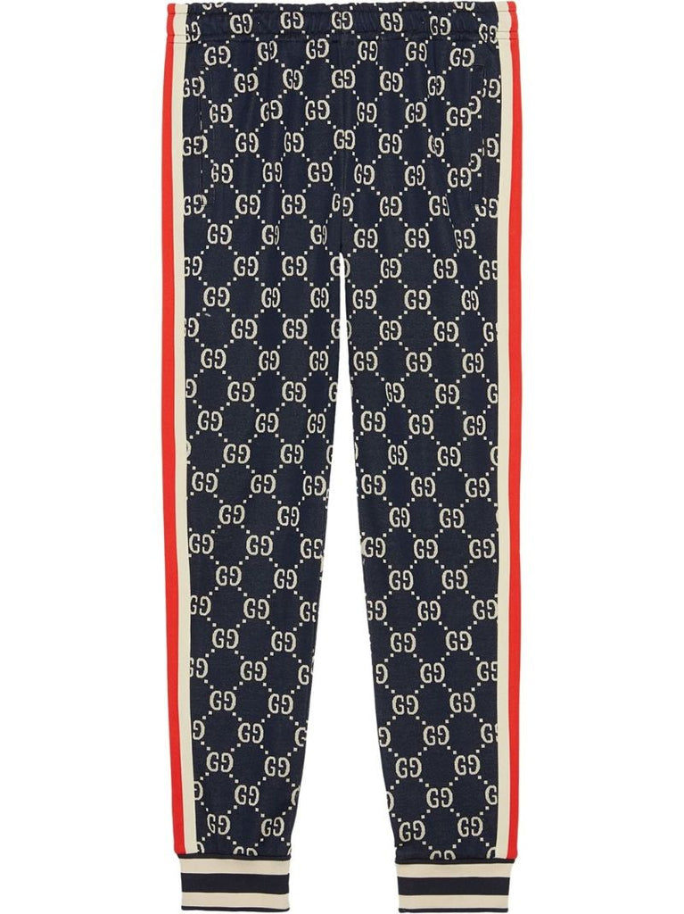 Blue Gg Supreme Cotton Track Pants