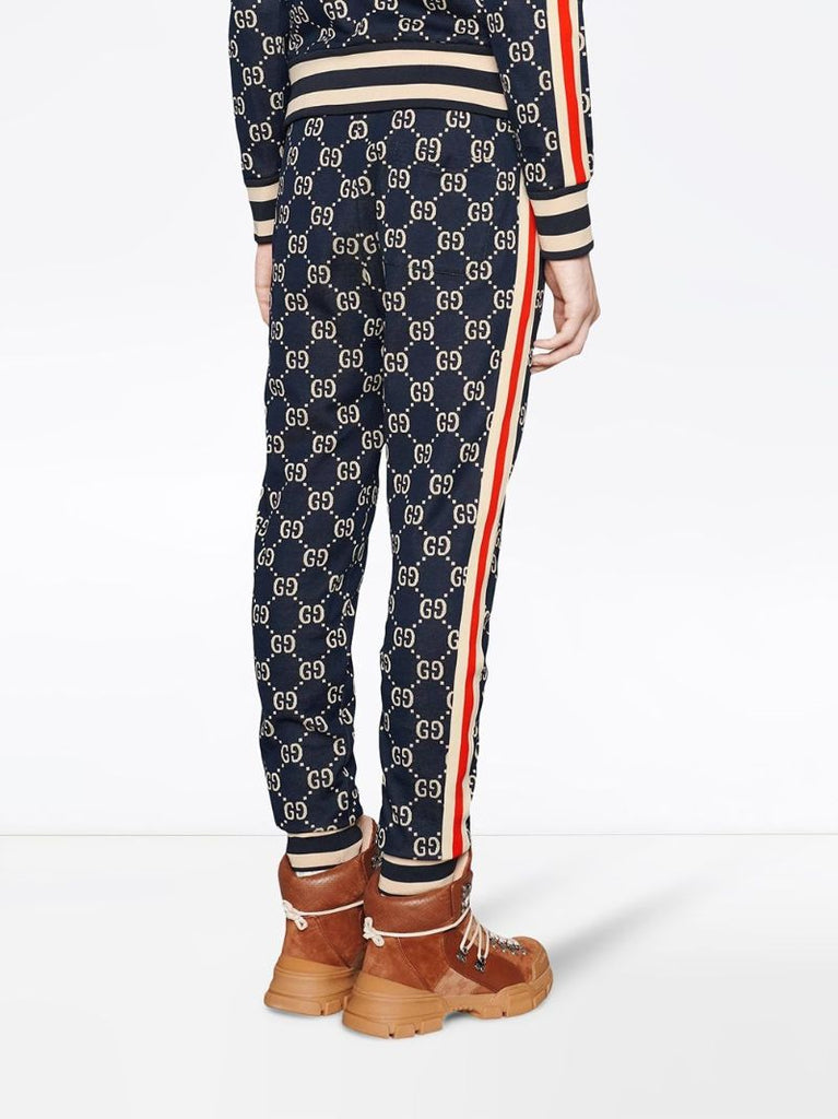 Blue Gg Supreme Cotton Track Pants