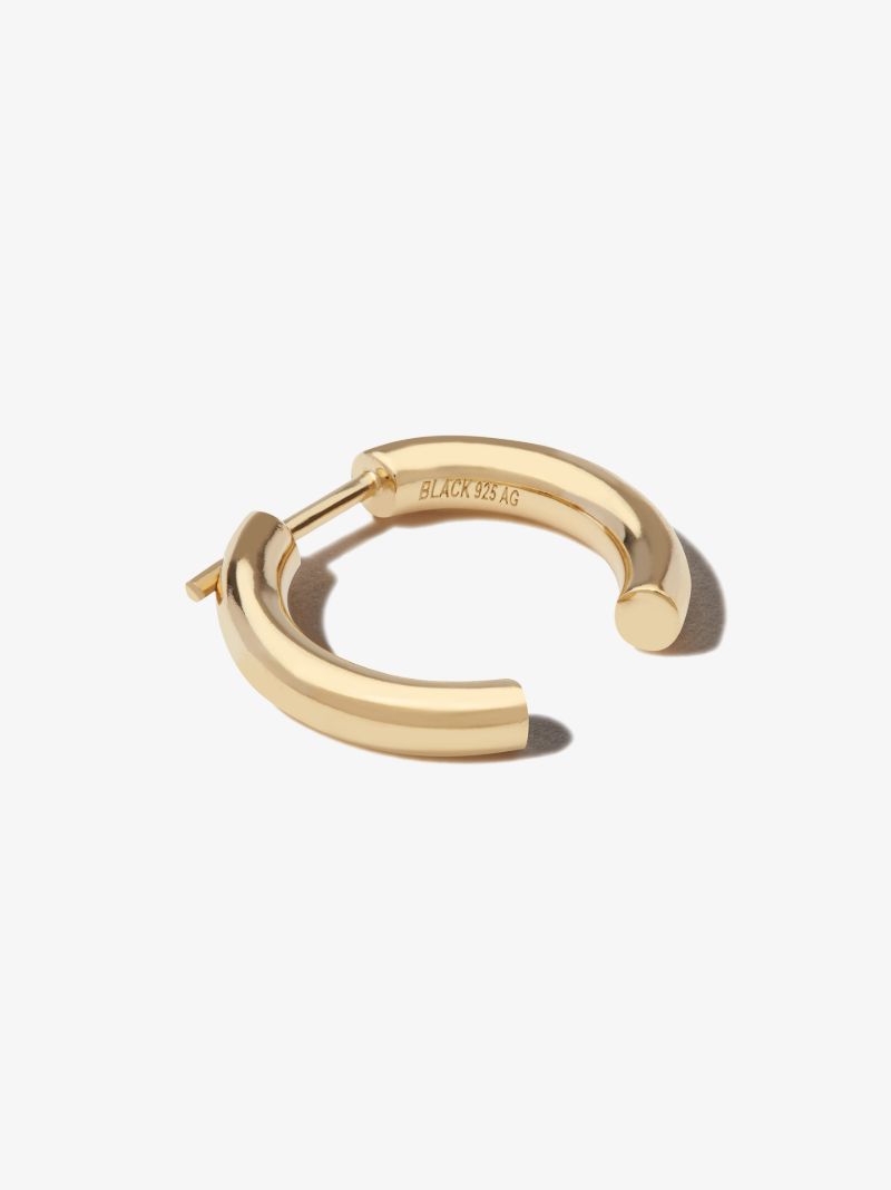 Gold-plated Broken Hoop Earring