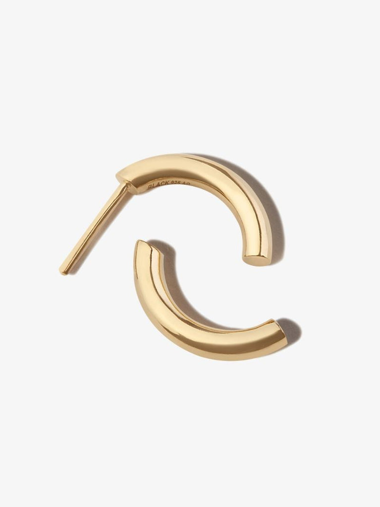 Gold-plated Broken Hoop Earring