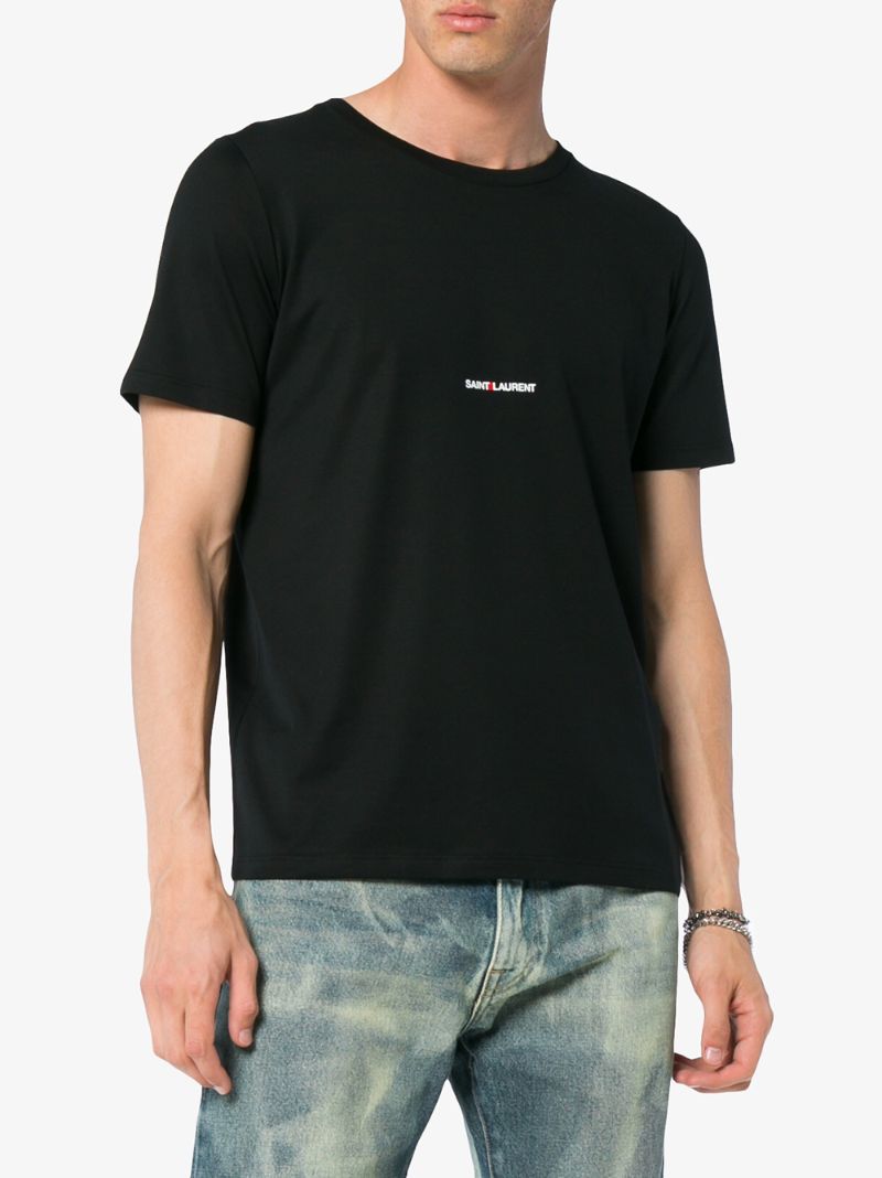 Black Logo Print T-shirt