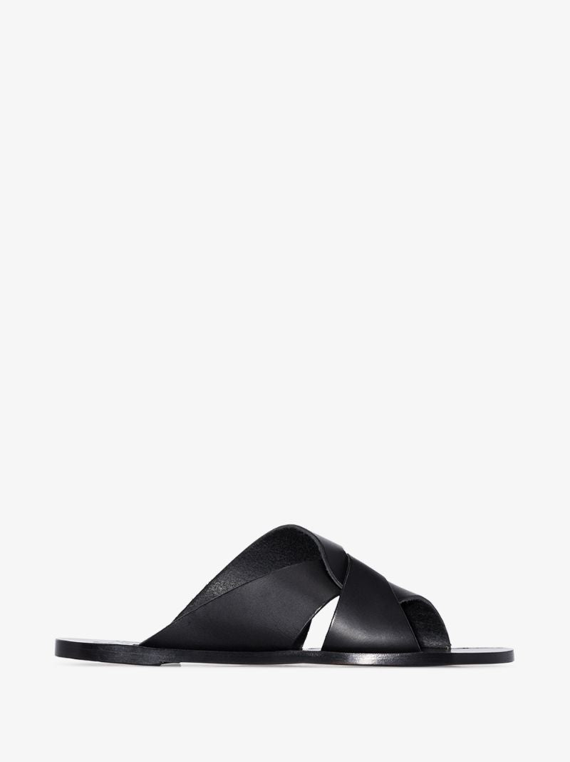 Black Allai Leather Sandals