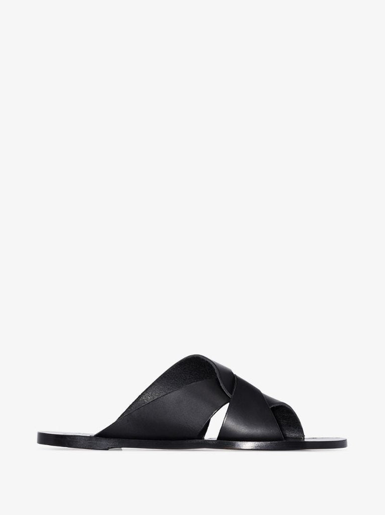 Black Allai Leather Sandals