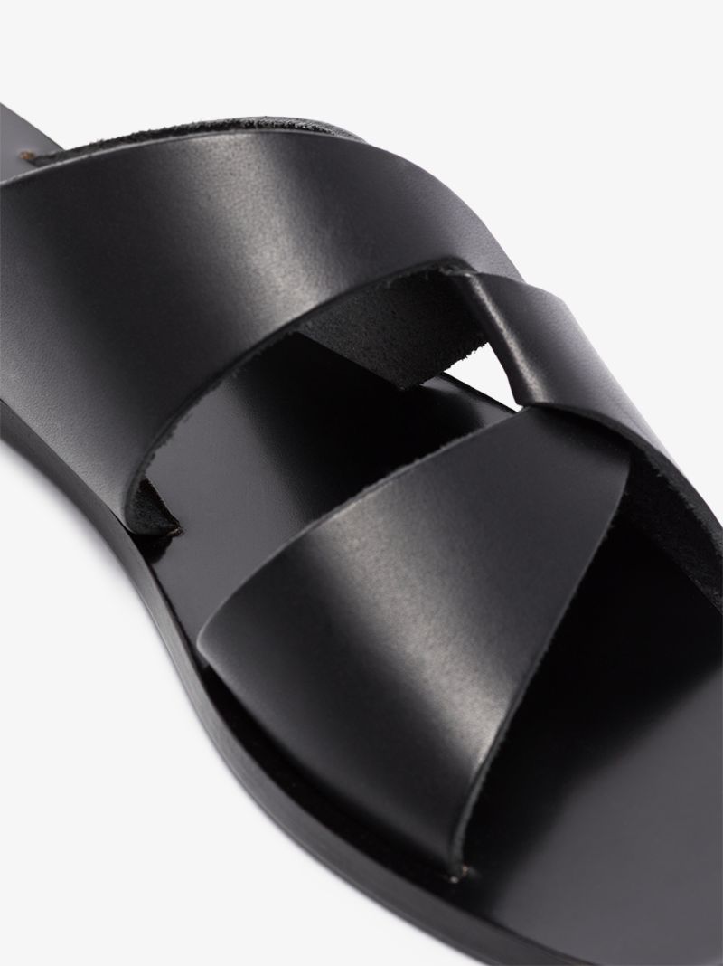 Black Allai Leather Sandals