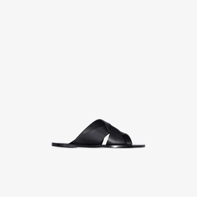 Black Allai Leather Sandals