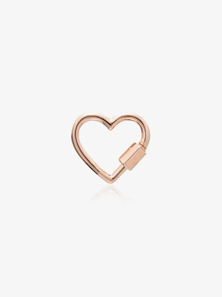 14k Rose Gold Baby Heart Lock Charm