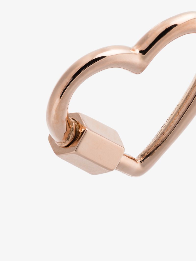 14k Rose Gold Baby Heart Lock Charm