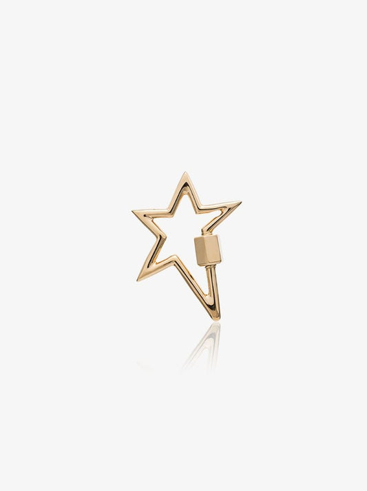 14k Yellow Gold Regular Star Lock Charm