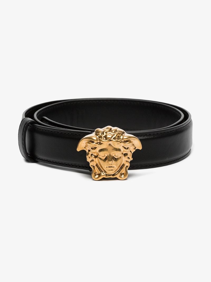 Black Medusa Buckle Belt