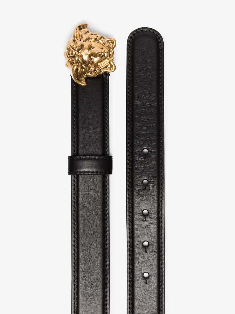 Black Medusa Buckle Belt