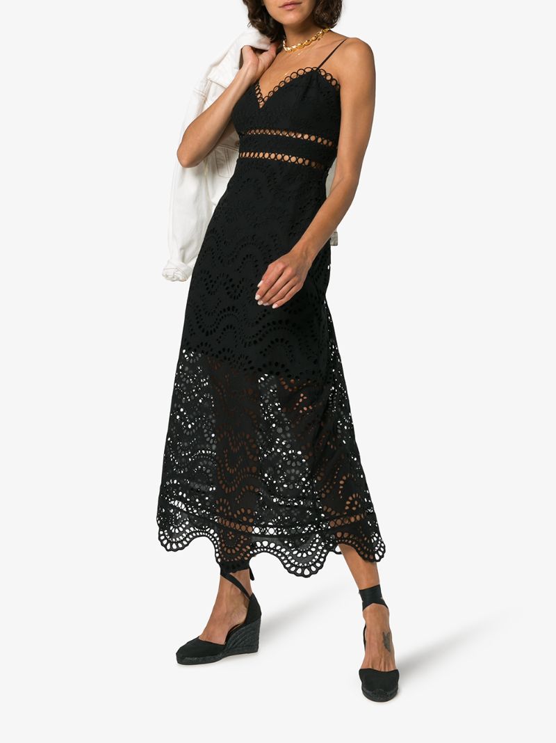 Black Carina 80 Canvas Wedge Espadrilles