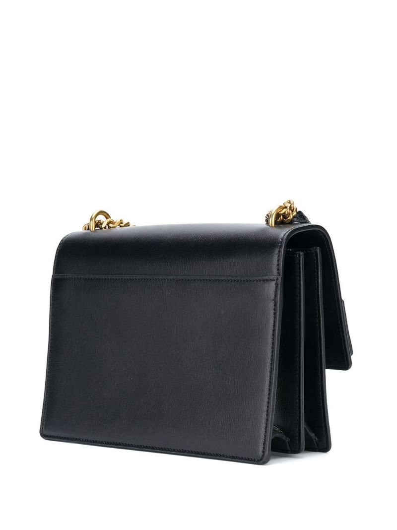 Black Sunset Medium Leather Shoulder Bag