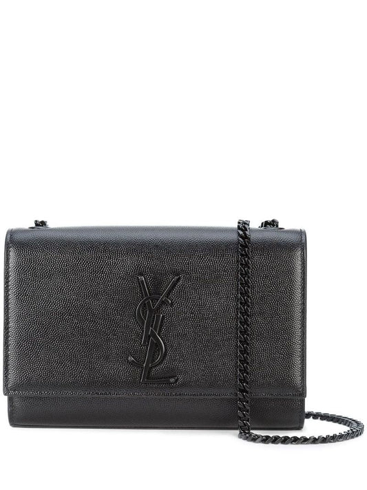 Black Kate Small Leather Cross Body Bag