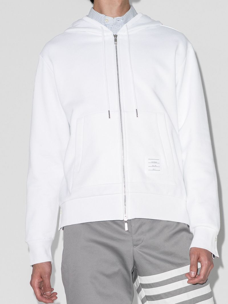 Center-back Stripe Loopback Hoodie