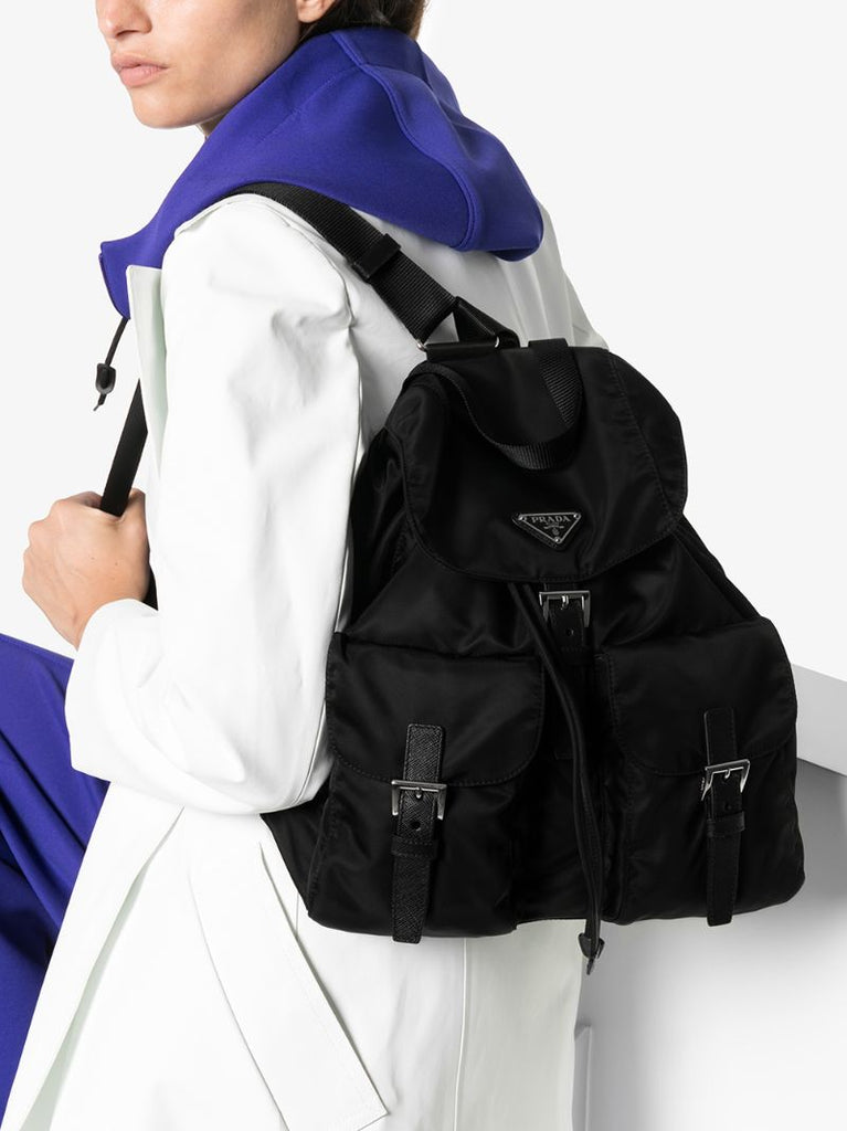 Black Classic Re-nylon Backpack