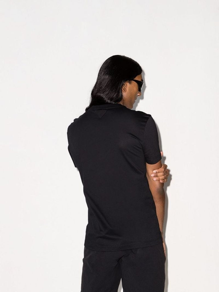 Black Cotton T-shirt Set