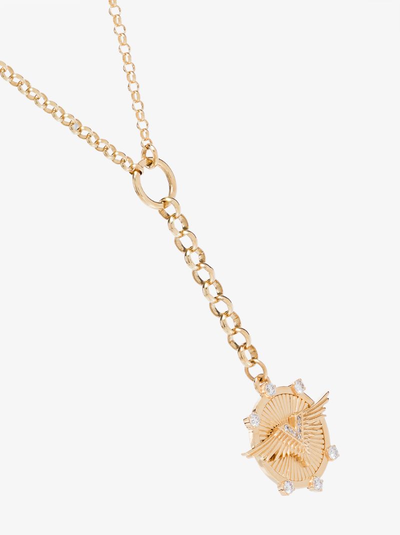 18k Yellow Gold Passion Small Belcher Chain Diamond Necklace