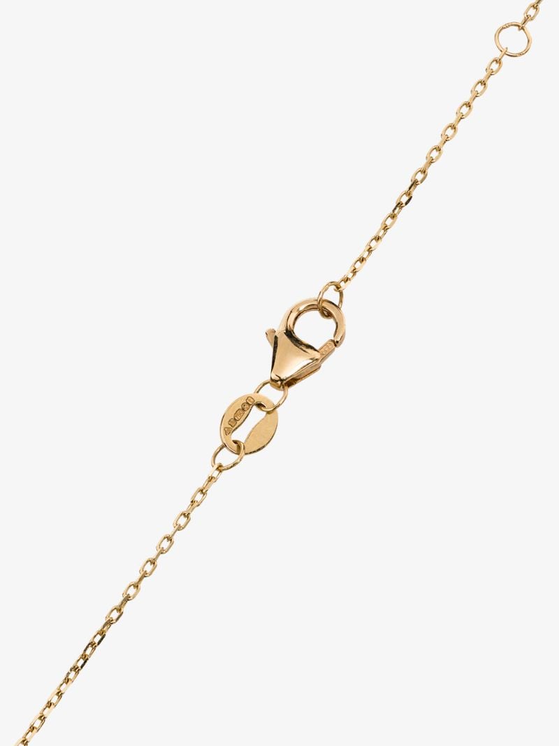 18k Yellow Gold True Love Disc Drop Necklace