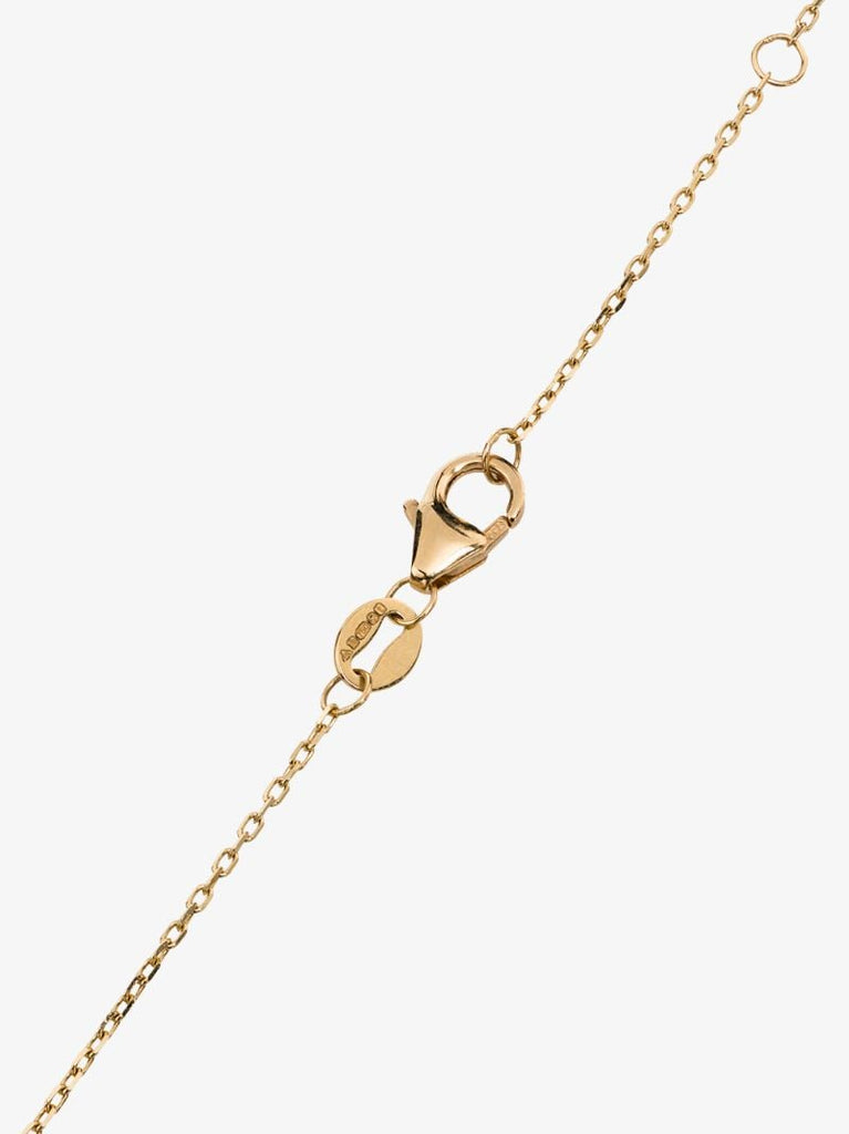 18k Yellow Gold True Love Disc Drop Necklace