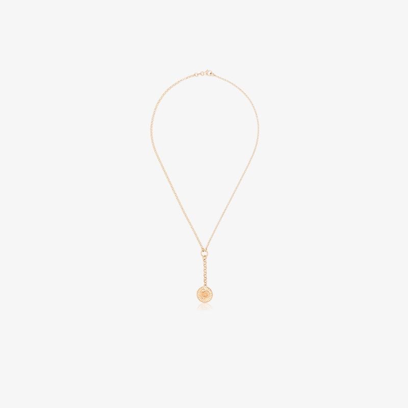 18k Yellow Gold Wholeness Small Belcher Chain Diamond Necklace