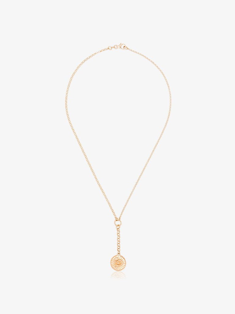 18k Yellow Gold Wholeness Small Belcher Chain Diamond Necklace