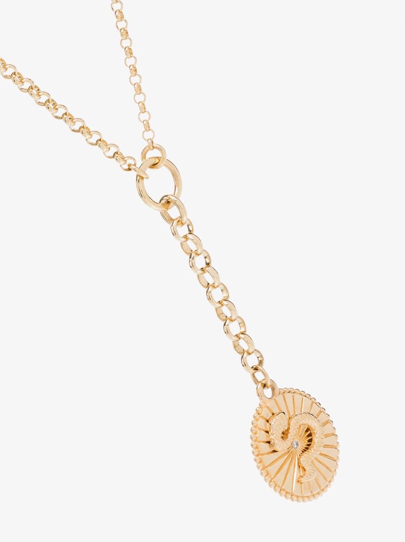 18k Yellow Gold Wholeness Small Belcher Chain Diamond Necklace