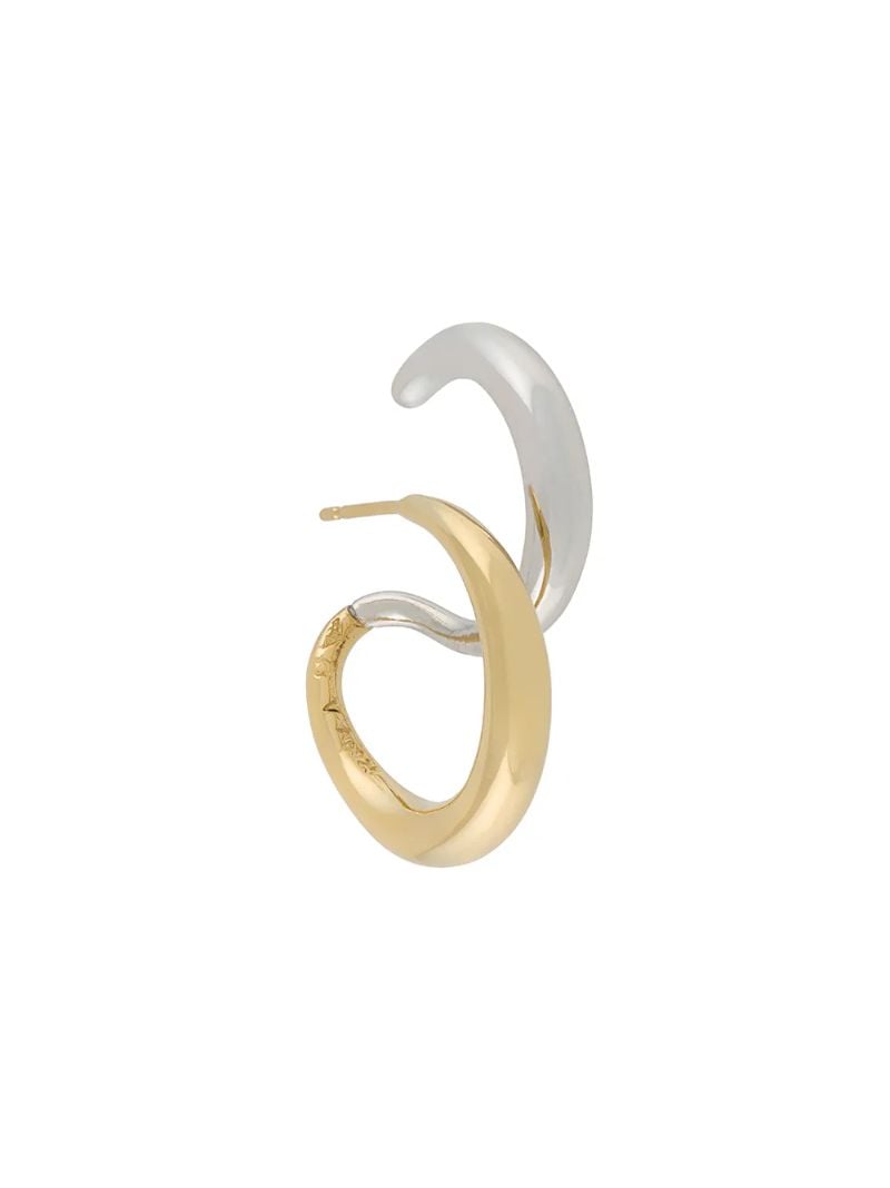 18k Yellow Gold Vermeil Curl Earring