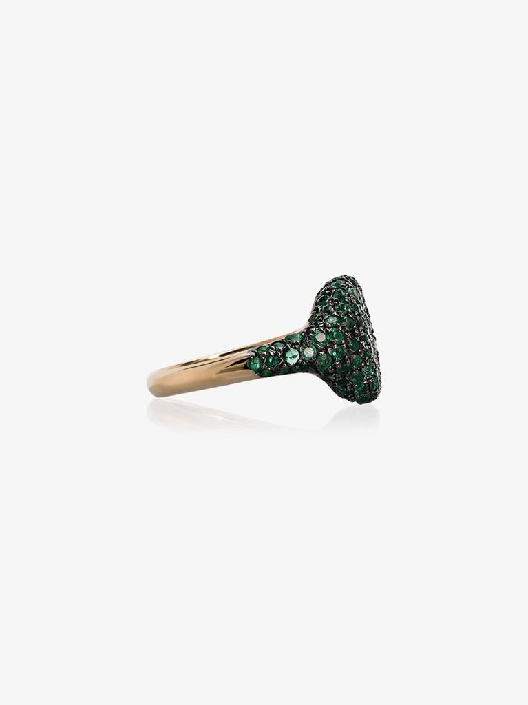 18k Yellow Gold Emerald Ring