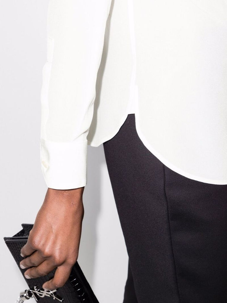 White Silk Shirt