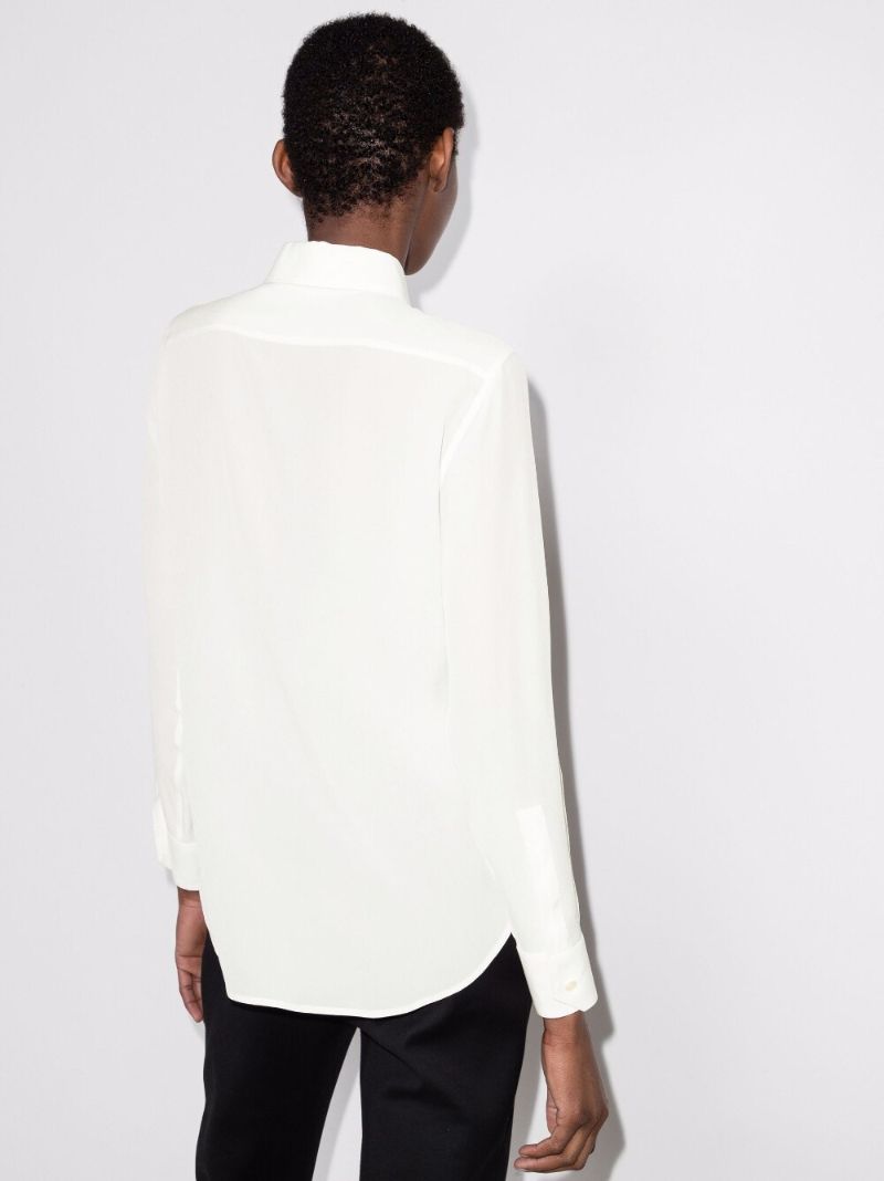 White Silk Shirt