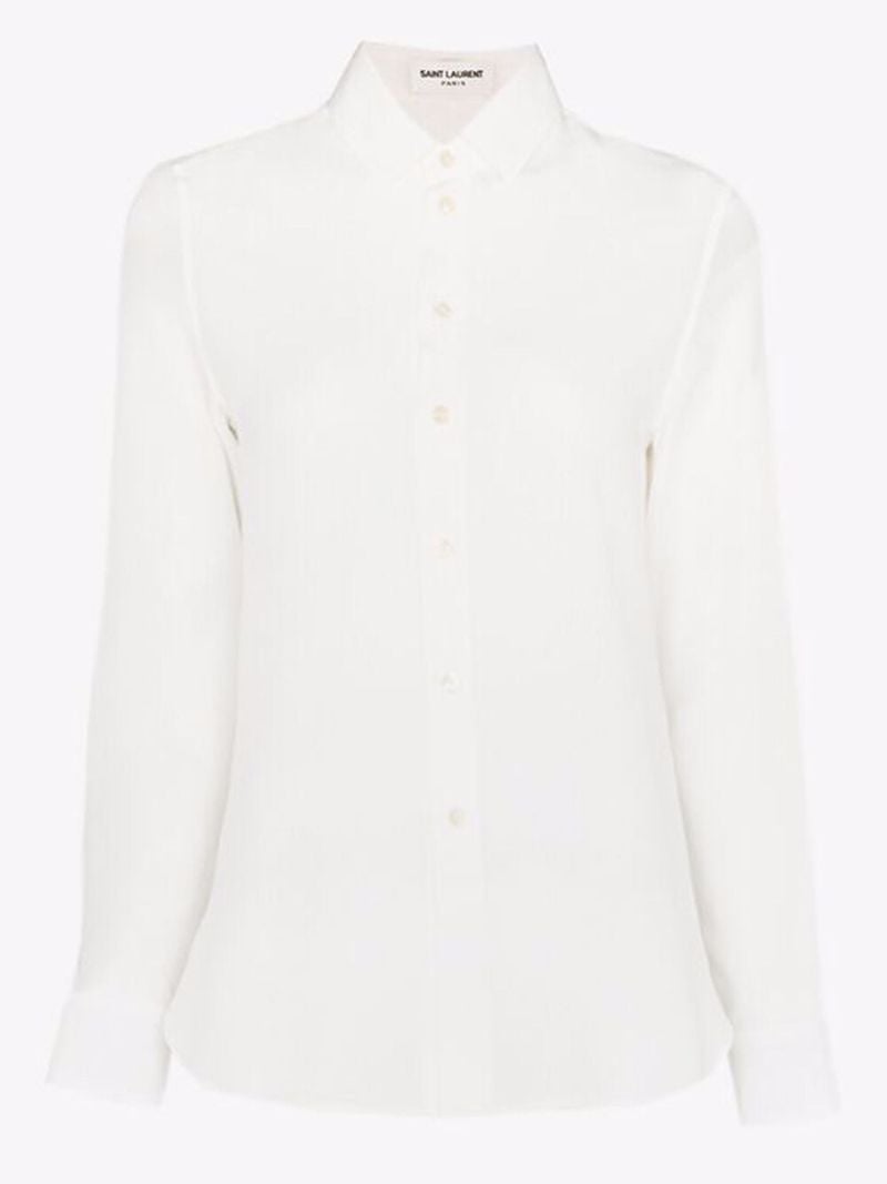 White Silk Shirt
