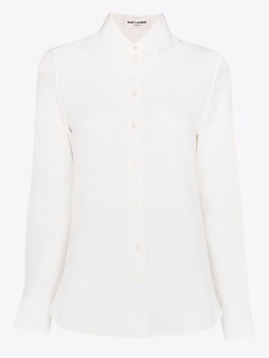 White Silk Shirt