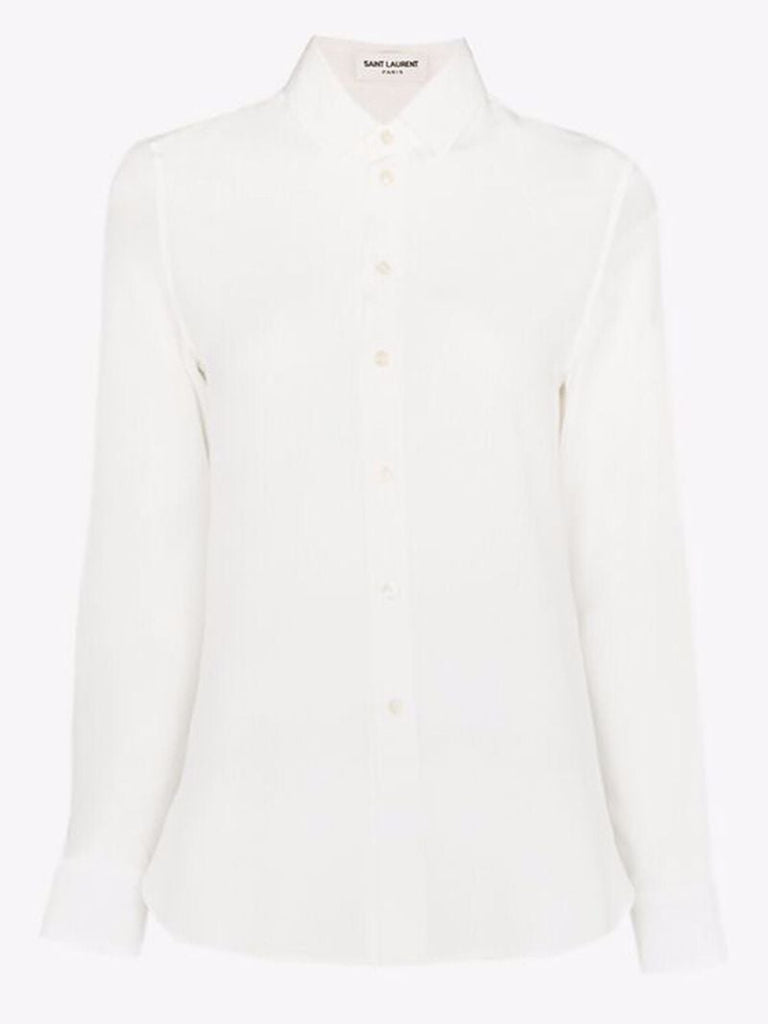 White Silk Shirt