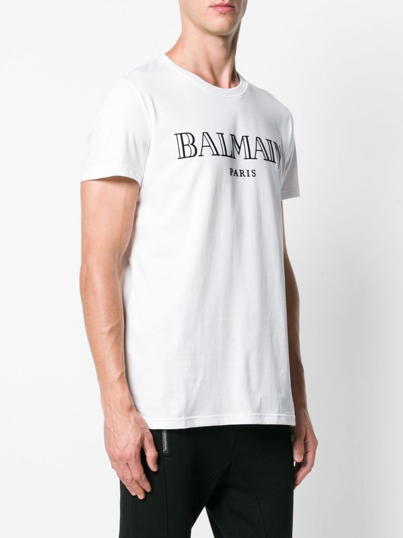 Paris Logo Print Cotton T-shirt